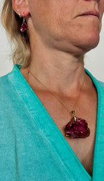 Rose petal earrings