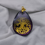 Orgonit Anhänger, violett-metallic