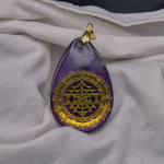 Orgonit Anhänger, violett-metallic
